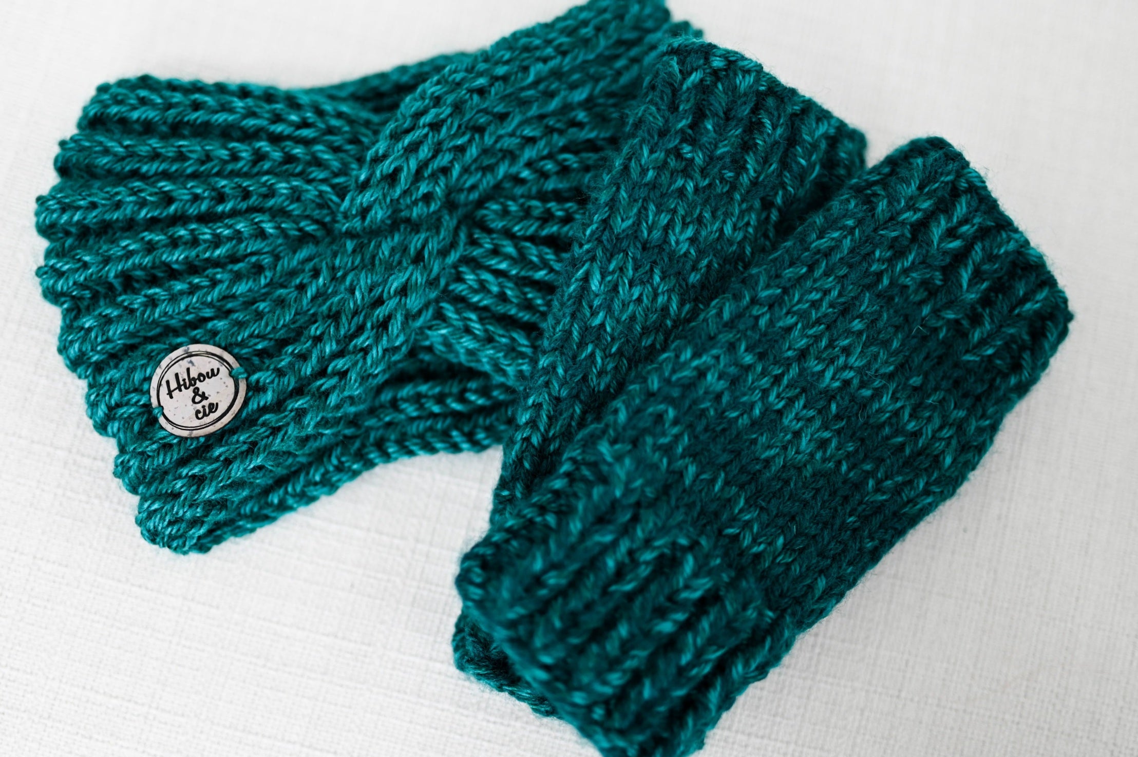 Duo bandeau Venise et gants sans doigts TURQUOISE