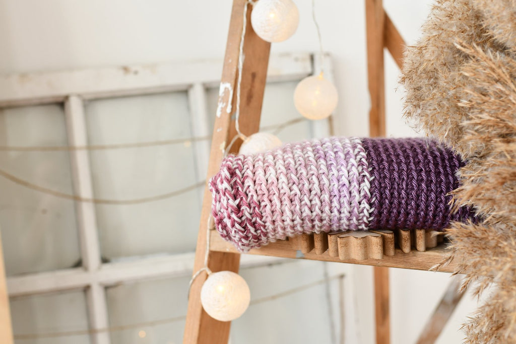 Foulard infini bicolore MAUVE MIXTE