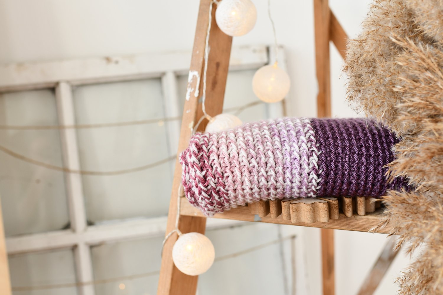 Foulard infini bicolore MAUVE MIXTE