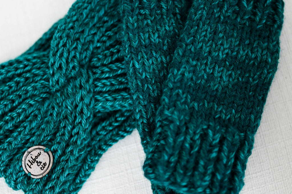 Duo bandeau Venise et gants sans doigts TURQUOISE