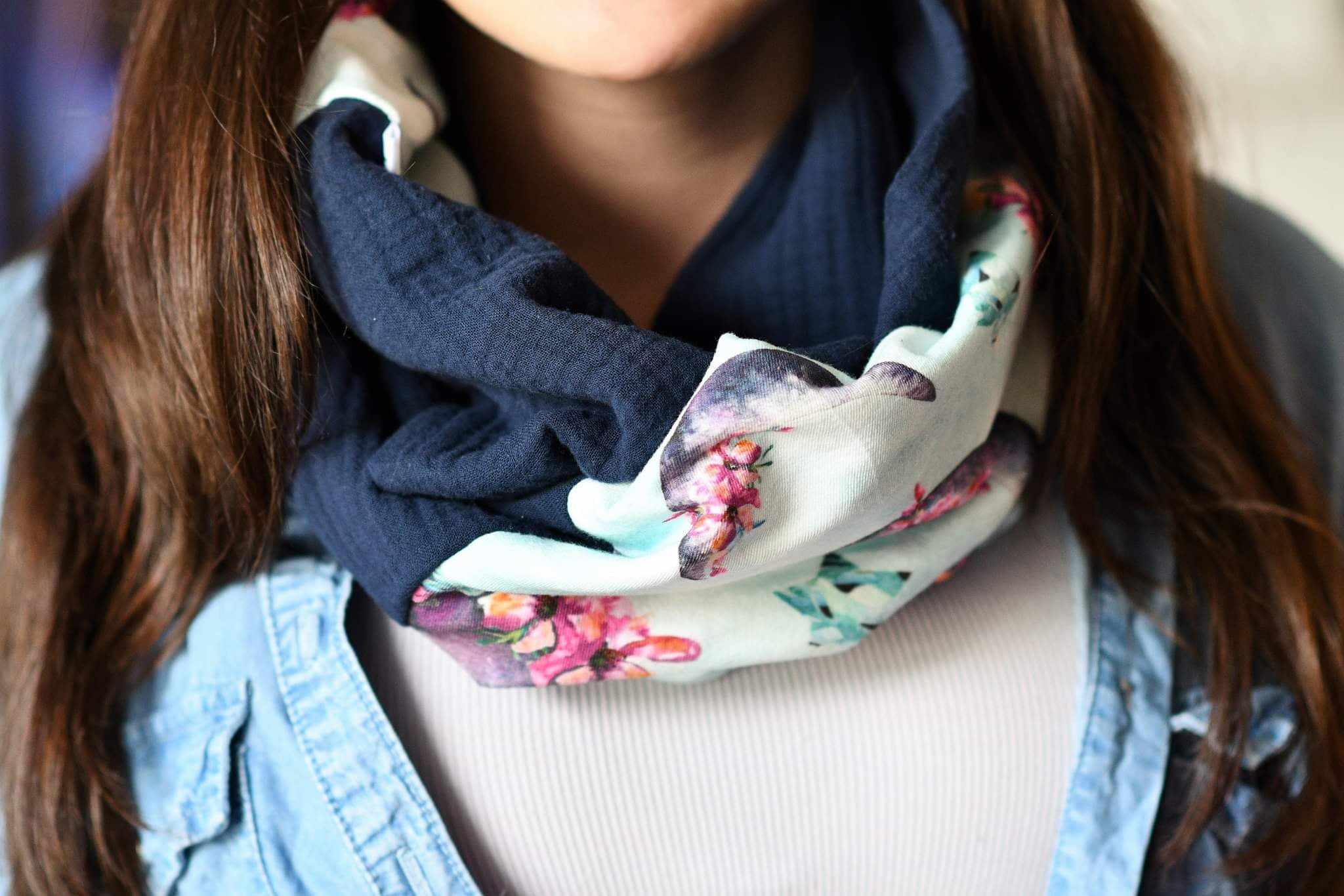 Foulard infini léger CLAIR DE LUNE