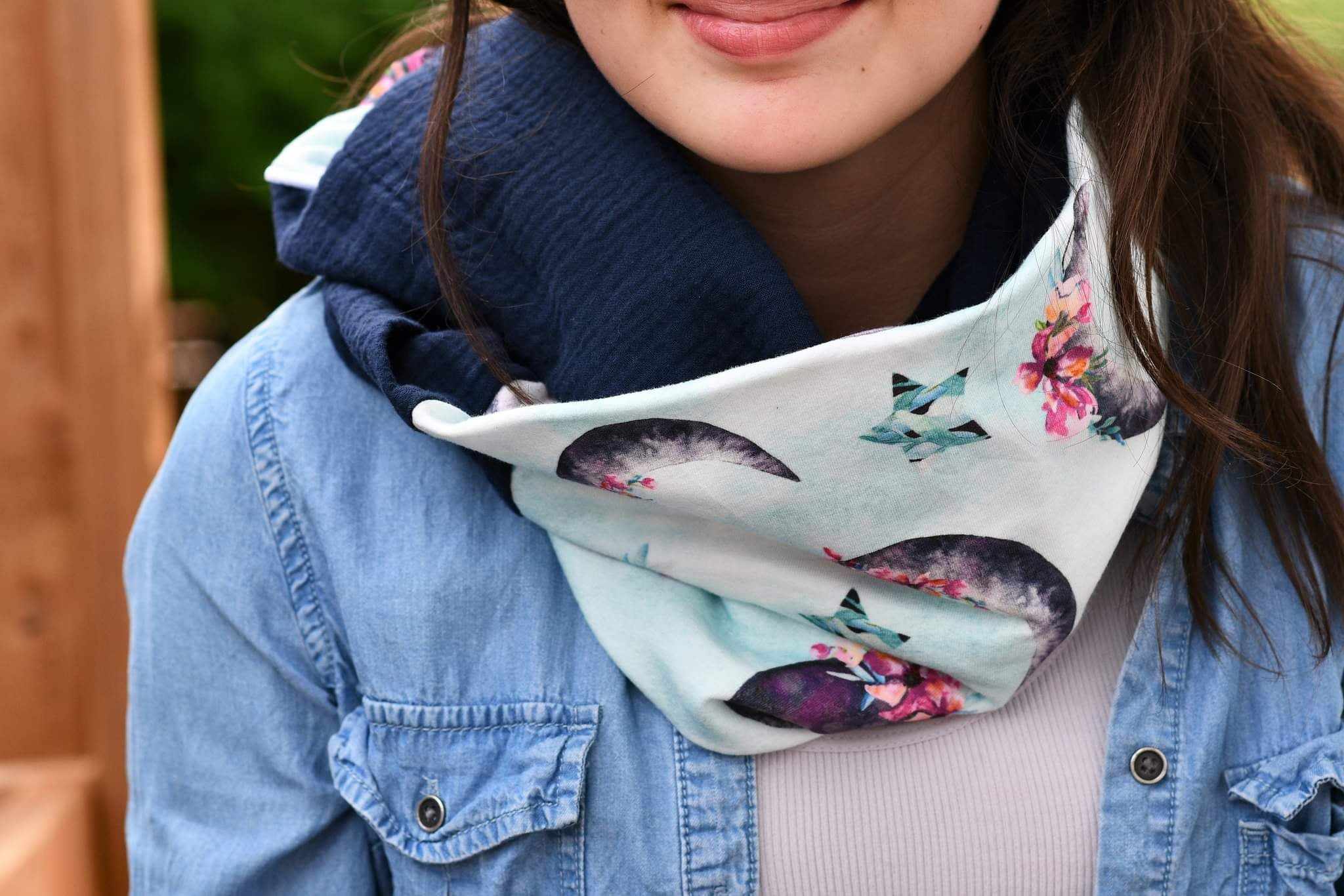 Foulard infini léger CLAIR DE LUNE