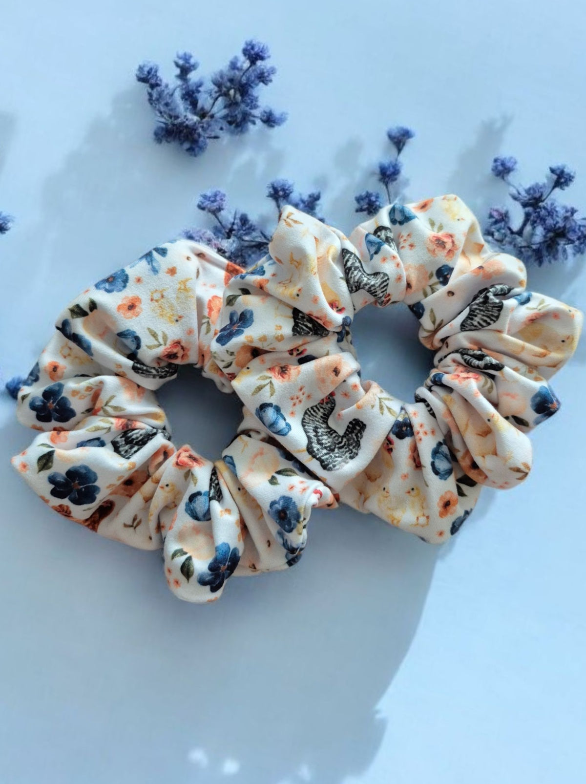 Chouchou poules en fleurs