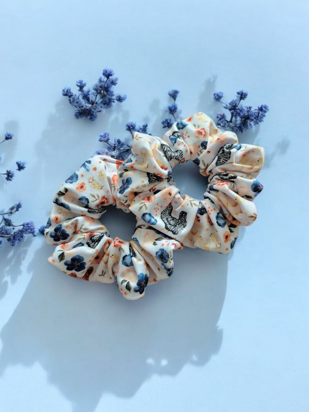 Chouchou poules en fleurs