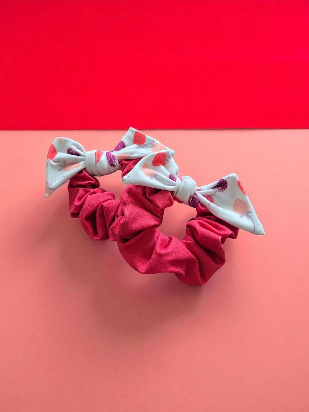 Chouchou bouclette fraises